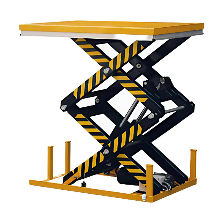 Scissor calce loading platform